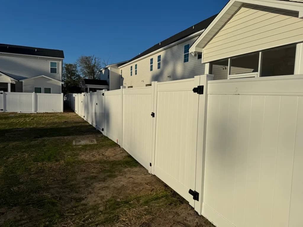 White Vinyl Fence Style